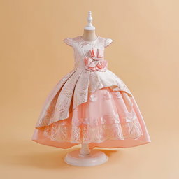 Vintage Embroidery Girls Christmas Dress 