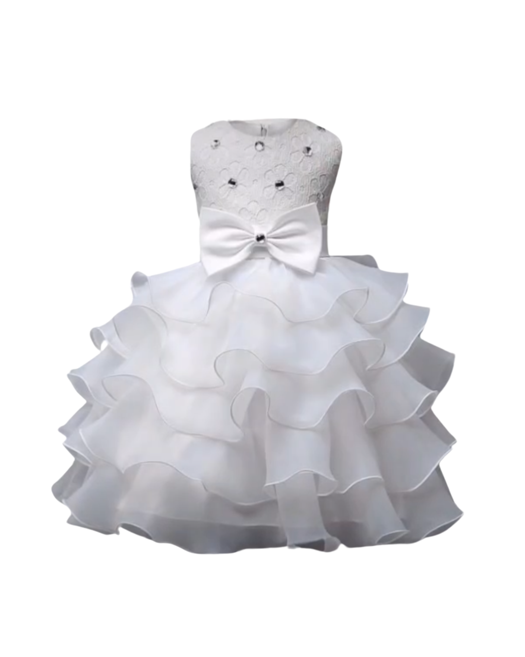 Kids Ruffles Lace Party Wedding Dresses