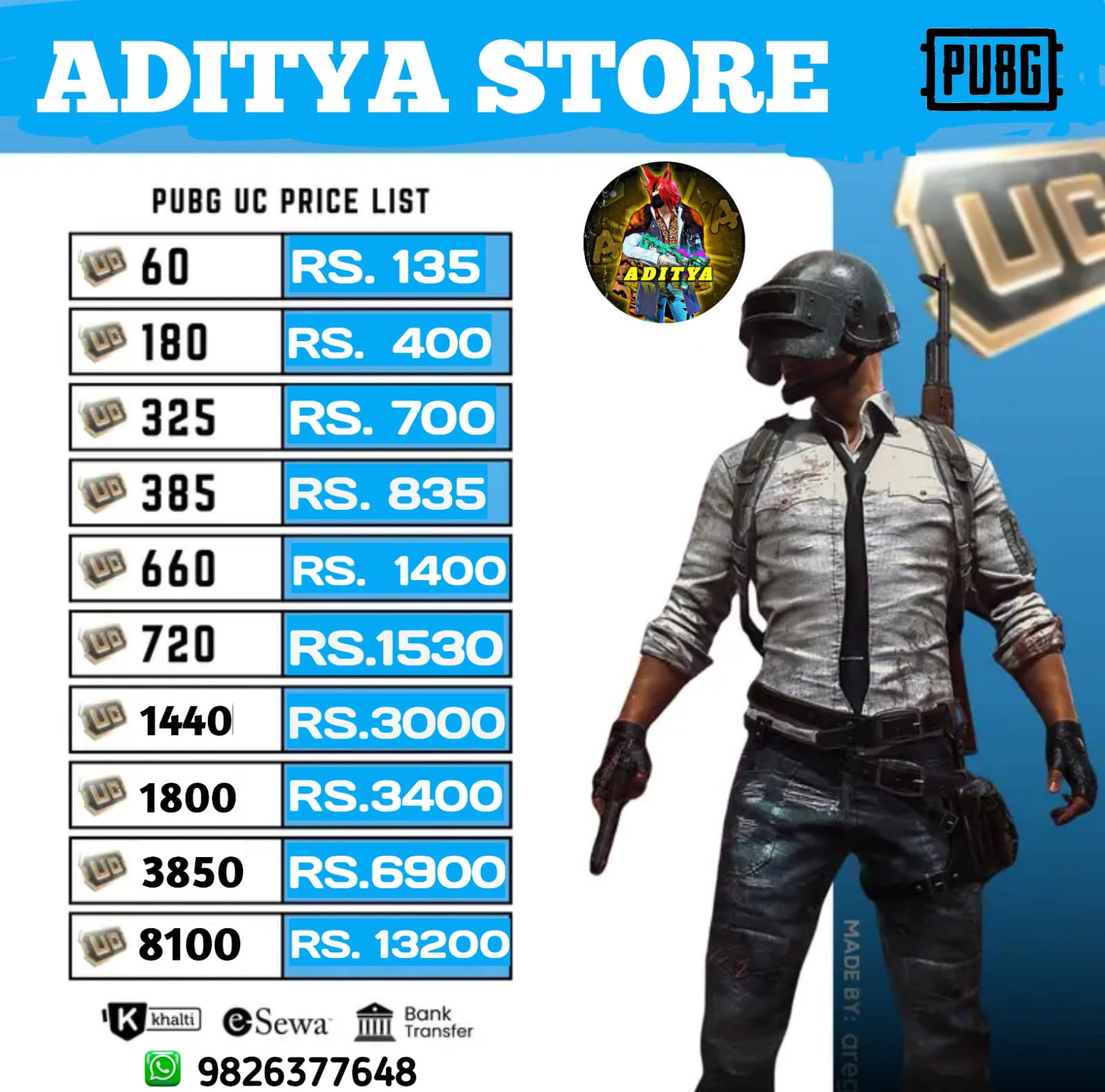 PUBG UC Tupop_0