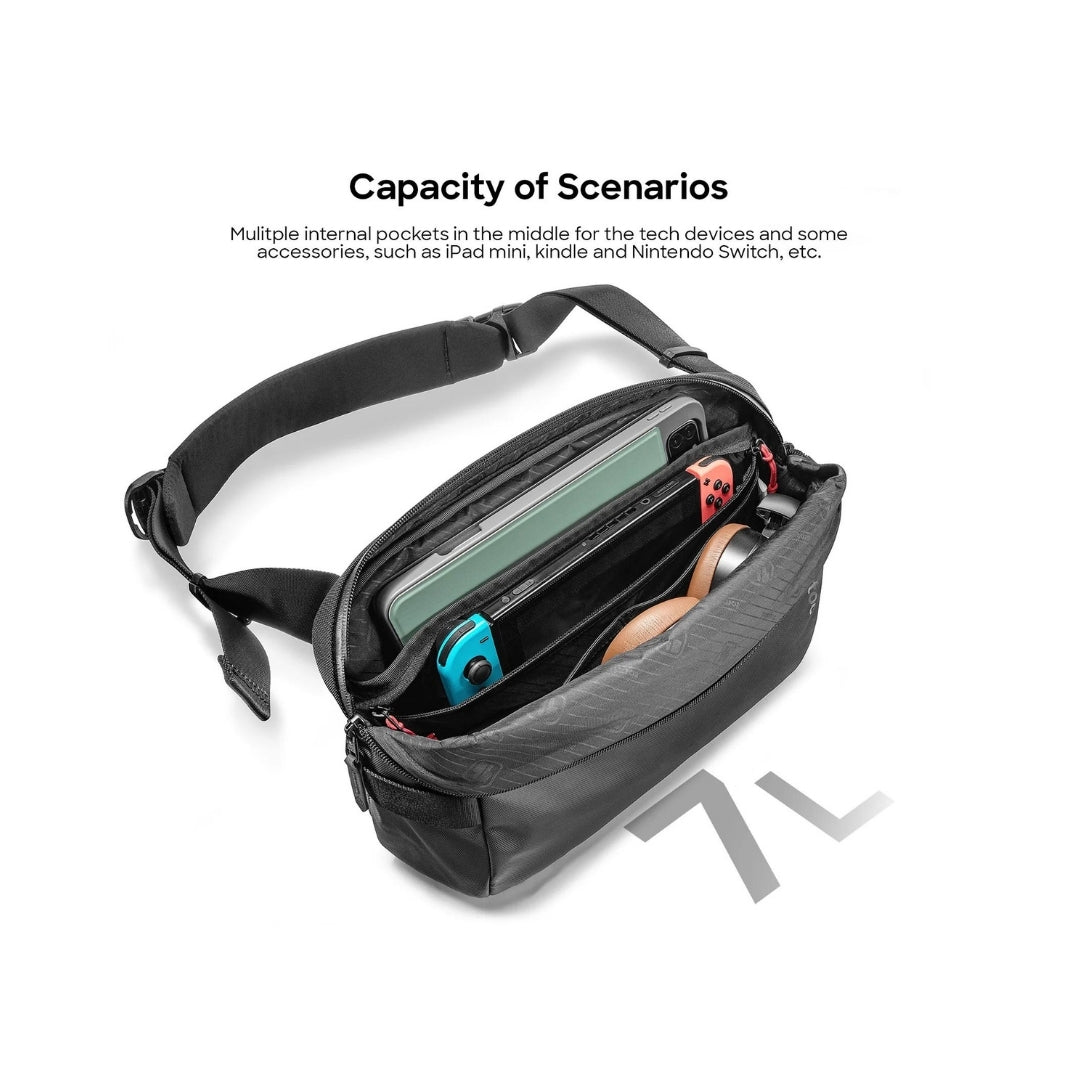 TOMTOC Explorer-T21 Sling Bag (M) - Black_3