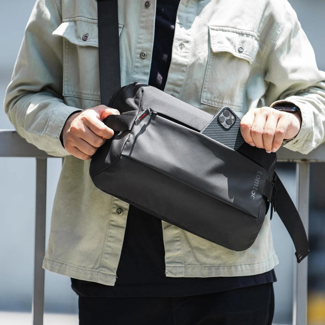 TOMTOC Explorer-T21 Sling Bag (M) - Black_7