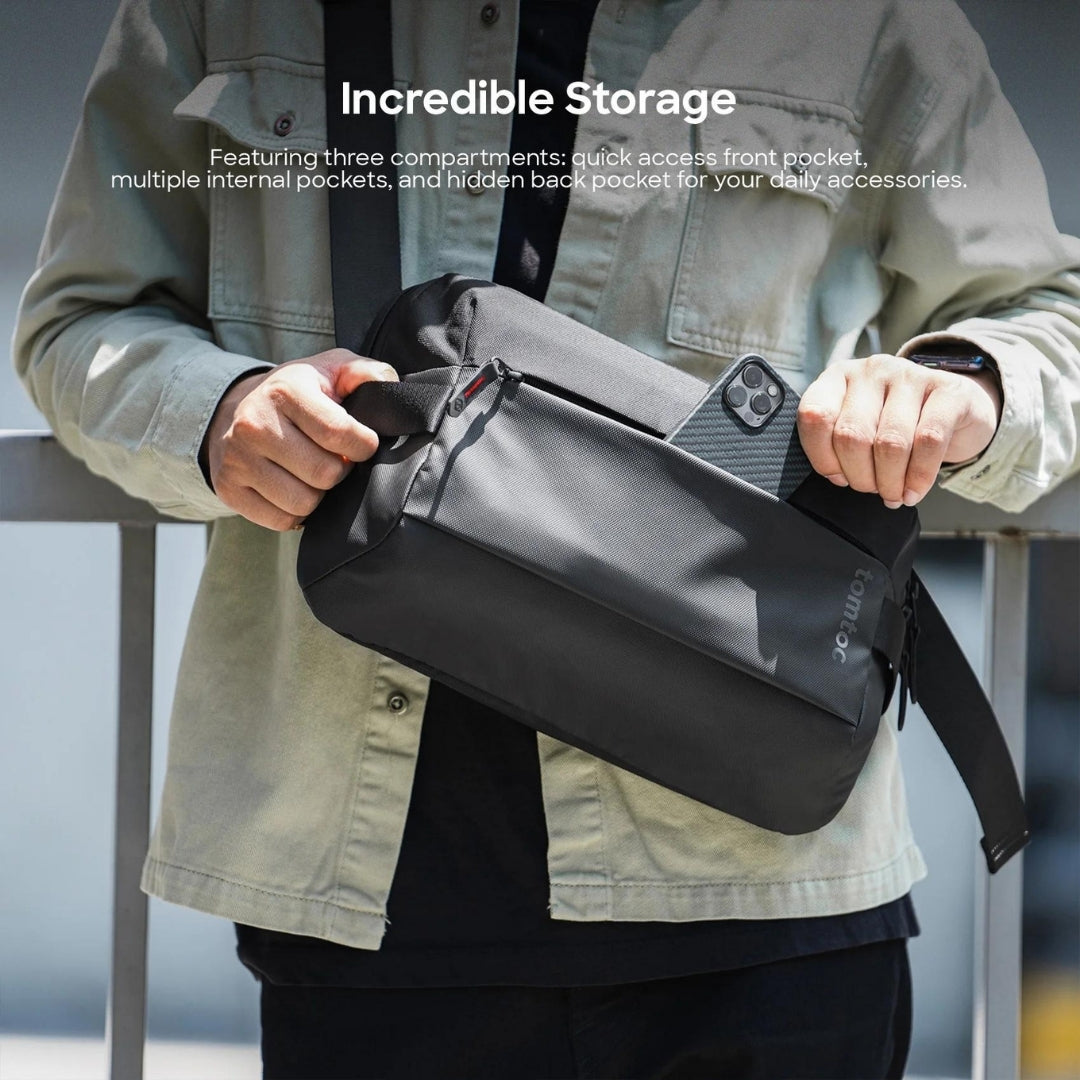 TOMTOC Explorer-T21 Sling Bag (M) - Black_9