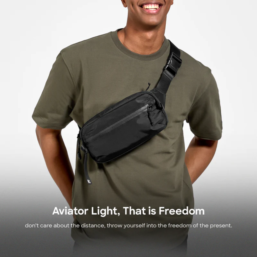 TOMTOC Aviator-T33 Chest Bag 3.5L (M) - Black_4