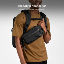 TOMTOC Aviator-T33 Chest Bag 3.5L (M) - Black