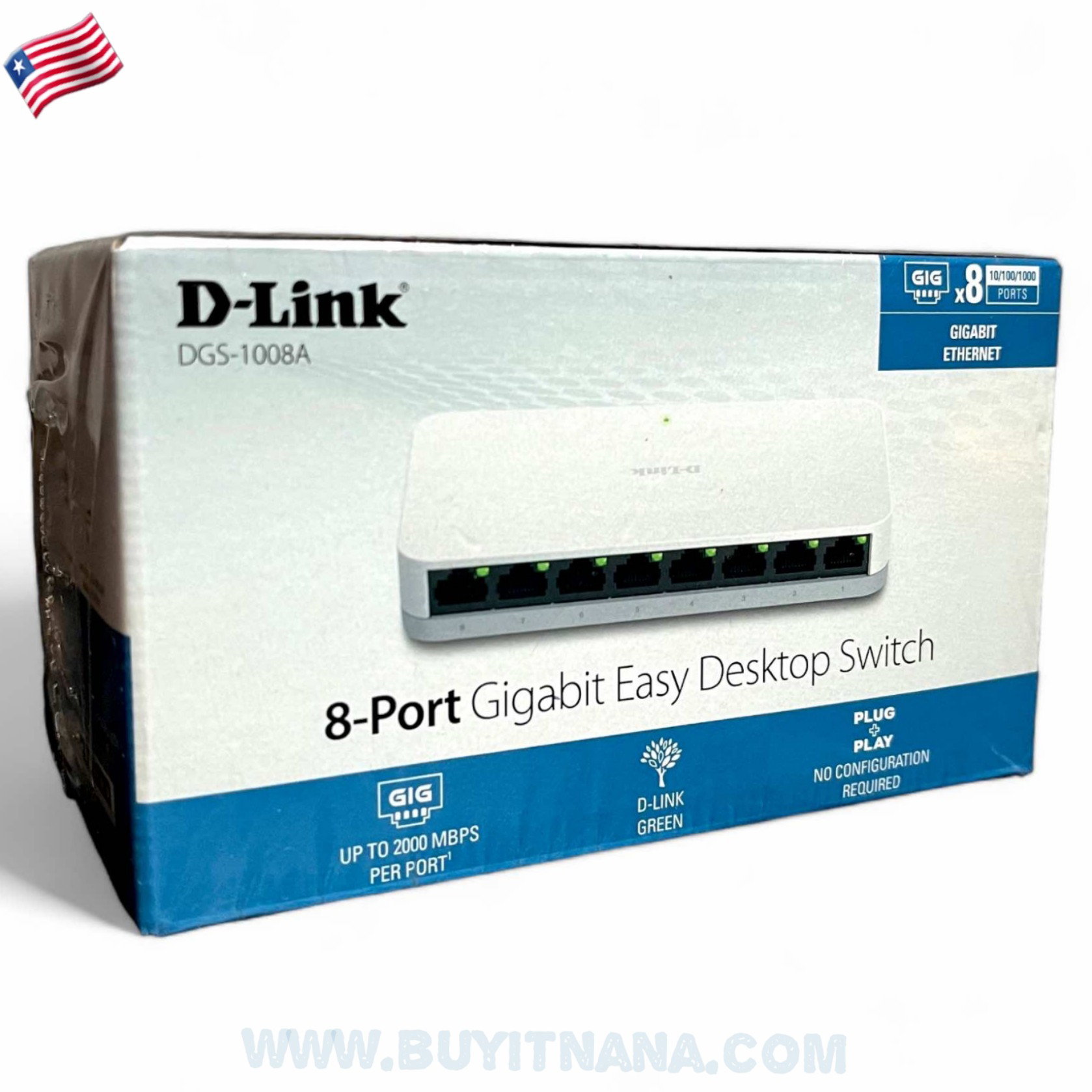 D-Link DGS-1008A 8-Port Gigabit Easy Desktop Switch (White)_0