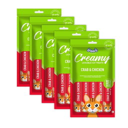 Drools Creamy Treats  Crab & Chicken 5 Sticks