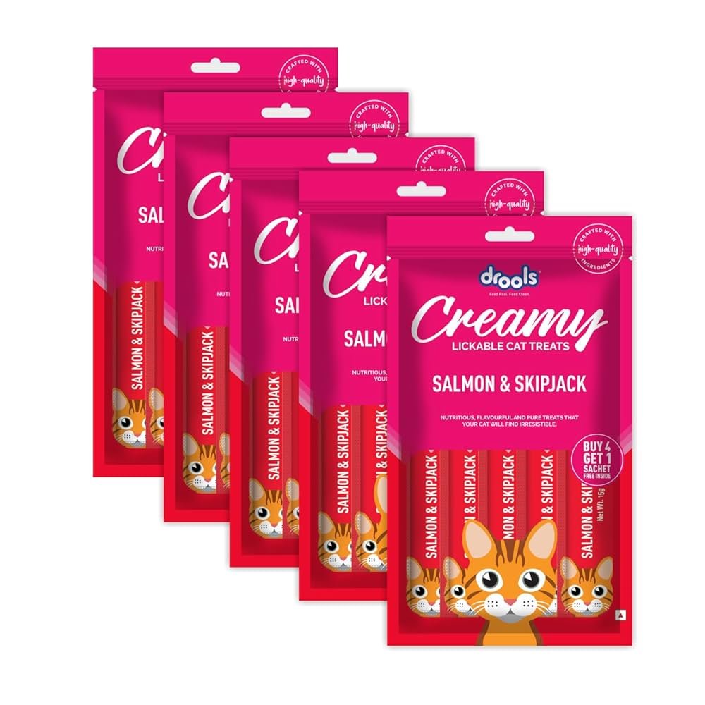 Drools Creamy Treats  Salmon & Skipjack 5 Sticks_1