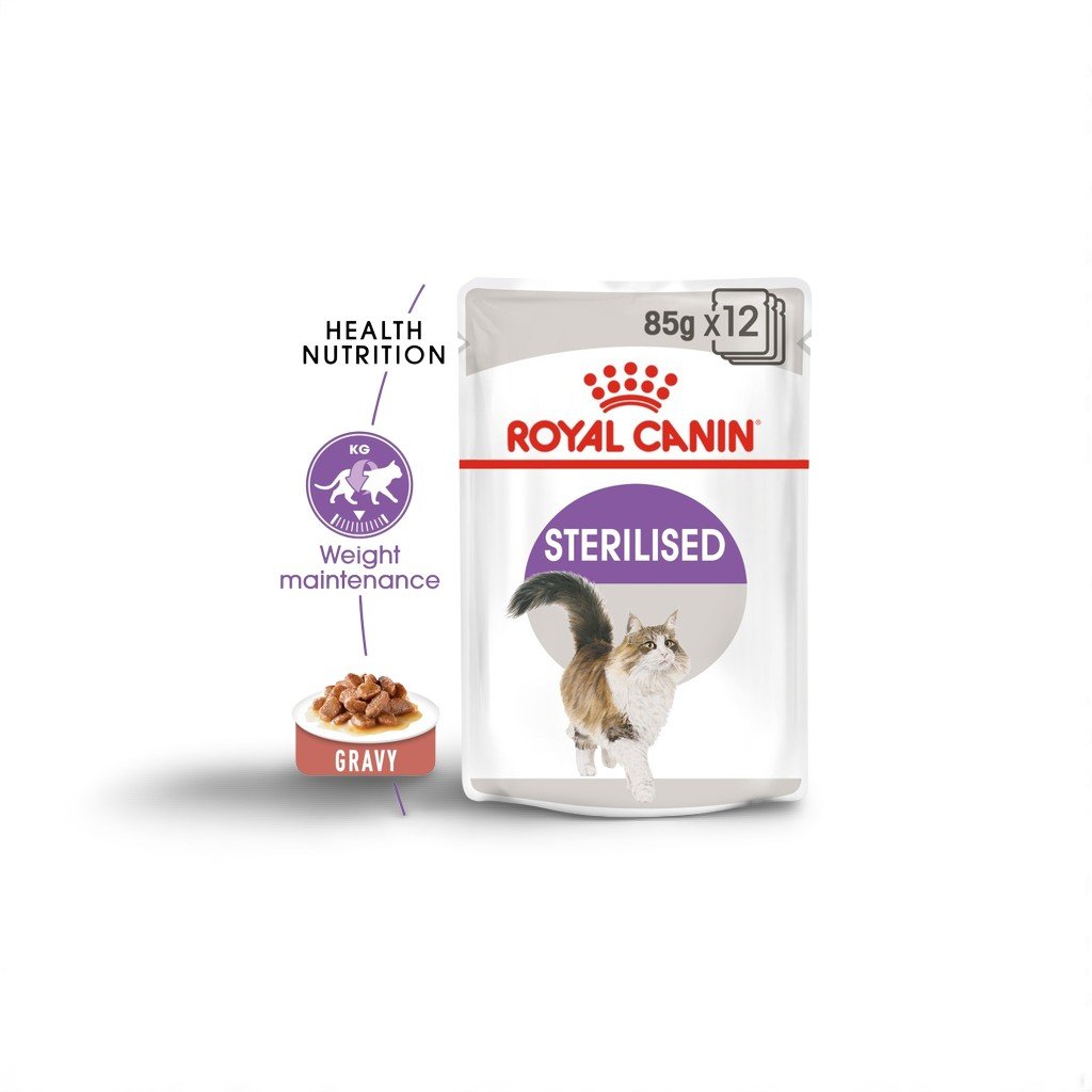 Feline Health Nutrition Sterilised Gravy (WET FOOD – Pouches) 85g