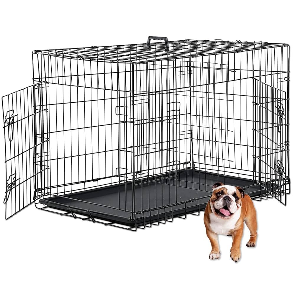 Foldable Dog Crate – M Size, 75 x 46 x 53 cm_1