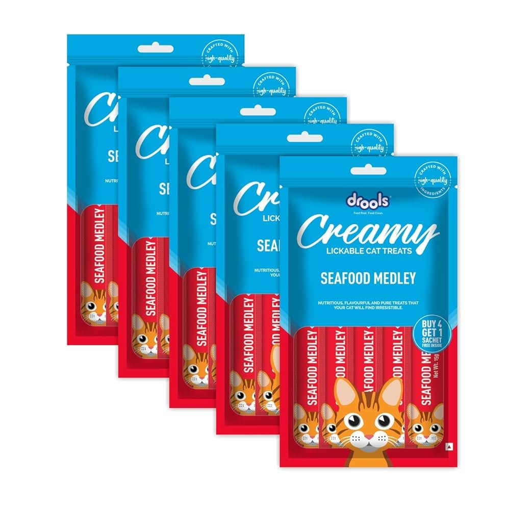 Drools Creamy Treats  Seafood Medley 5 Sticks_1