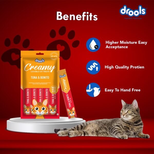 Drools Creamy Treats Tuna & Bonito 5 Sticks_1