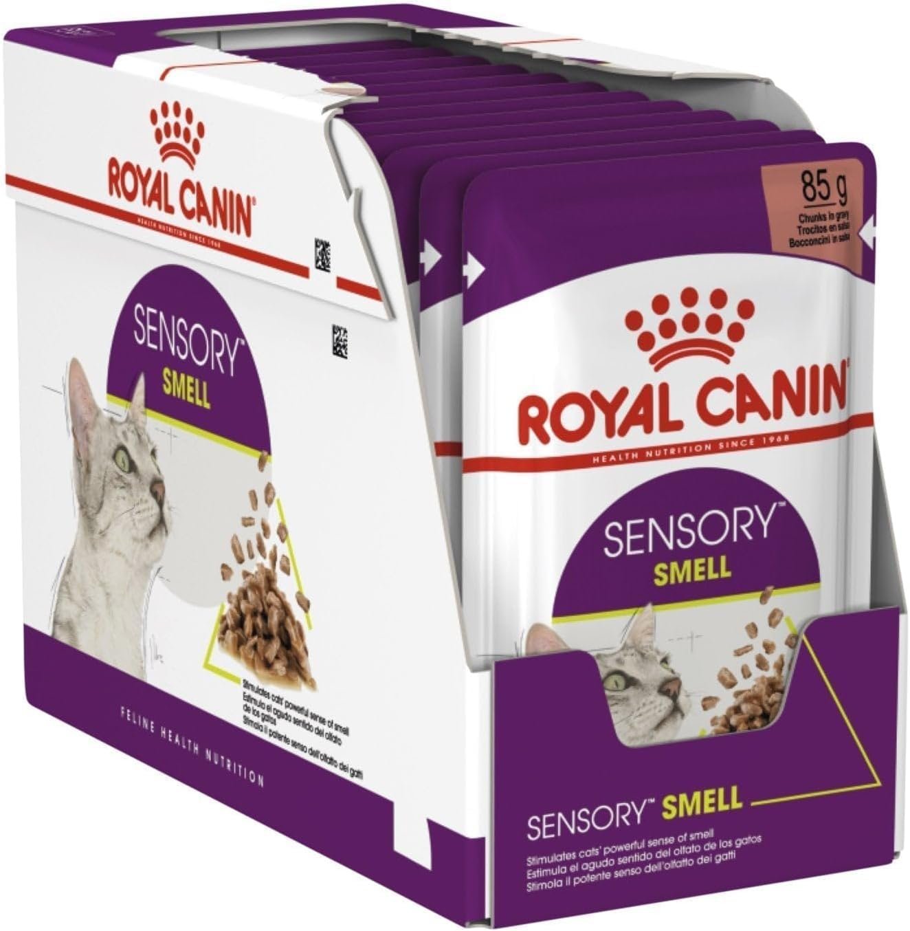 Feline Health Nutrition Sensory Smell Gravy (WET FOOD – POUCHES) 12x85G_1