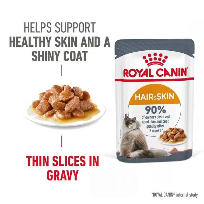 Feline Care Nutrition Hair & Skin Gravy (WET FOOD – Pouches) 12x85g_1