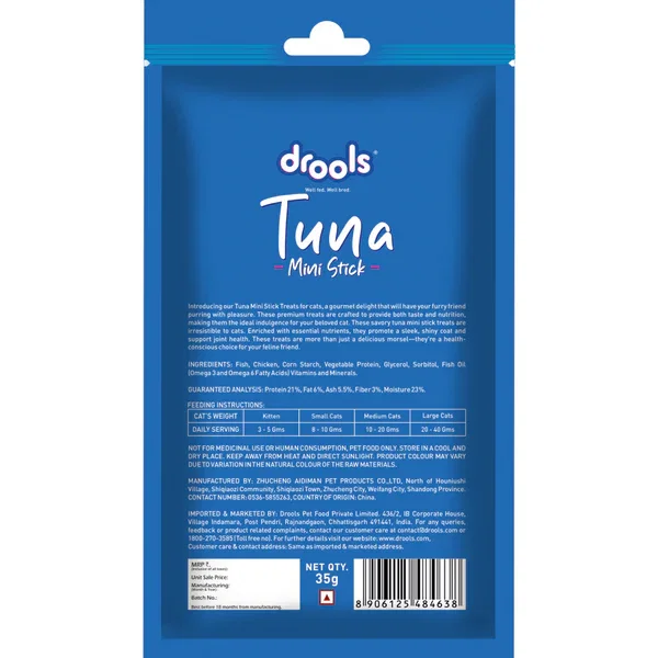 Drools Tuna Mini Sticks Cat Treats 35g_1