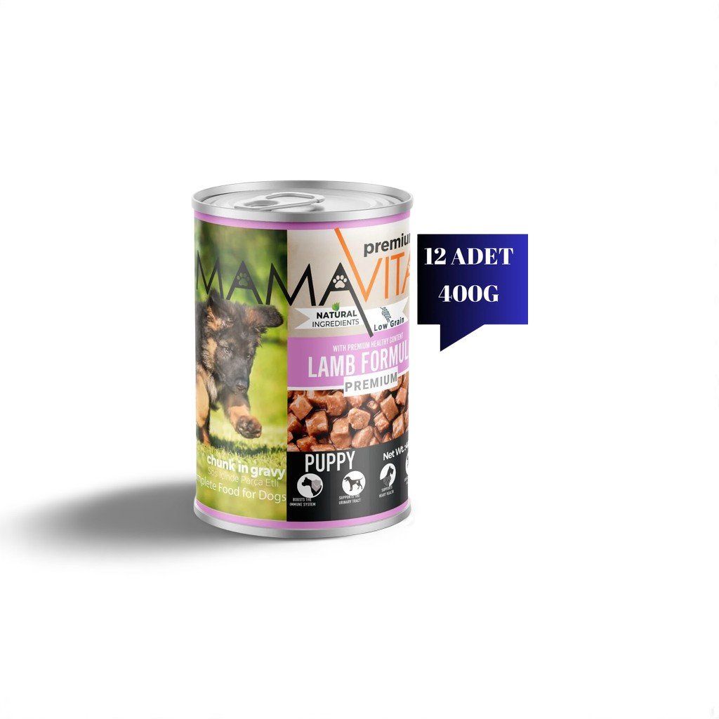Mamavita Wet Puppy Food ? Lamb Chunks in Gravy 400g