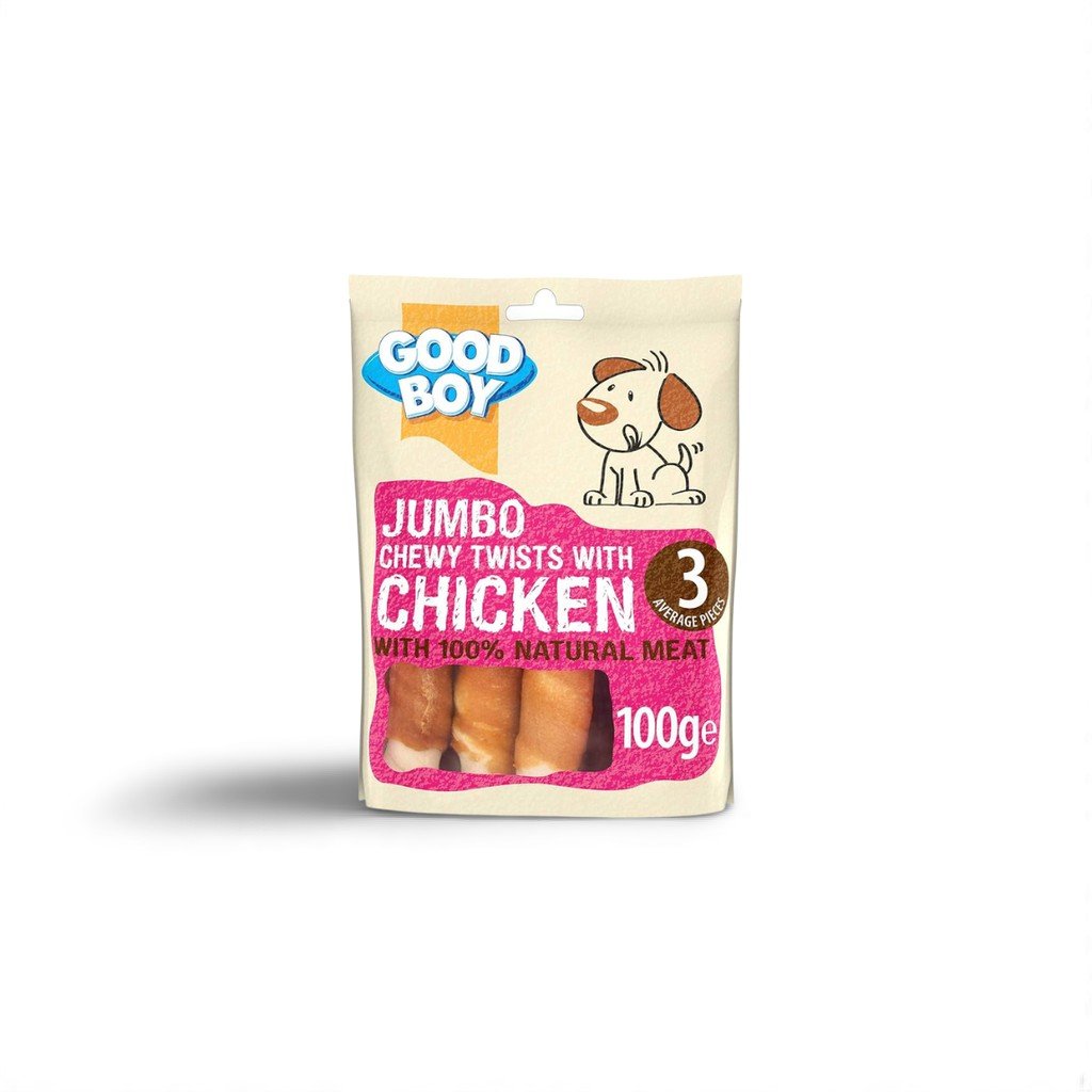 Jumbo Chicken Chewy Twists – 100g_0