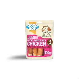 Jumbo Chicken Chewy Twists – 100g