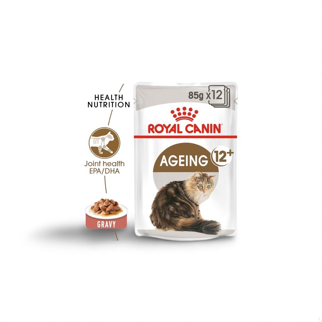 Feline Health Nutrition Ageing 12+ Gravy (Wet Food – Pouches) 85g