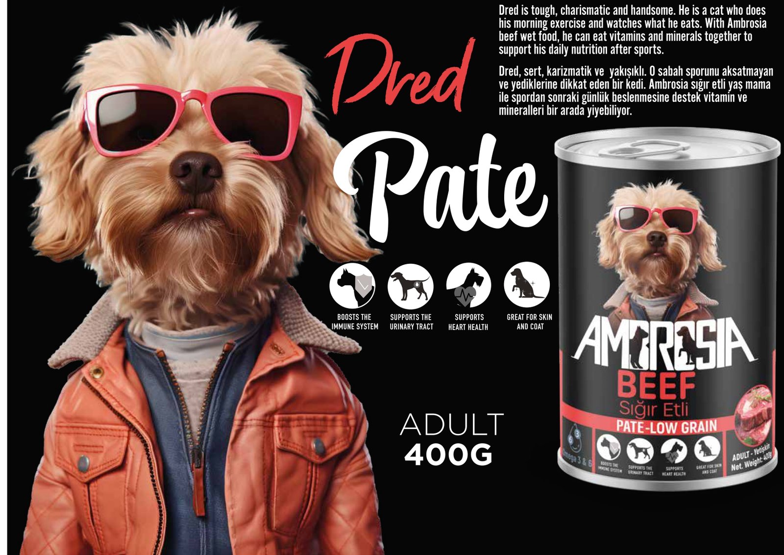 Mamavita Wet Dog Food Beef Chunks in Gravy 400g_1