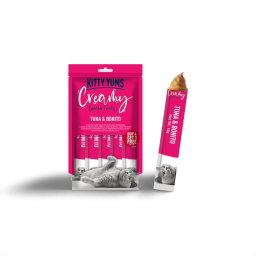 Kitty Yums Creamy Treats  Tuna & Bonito 5 Sticks
