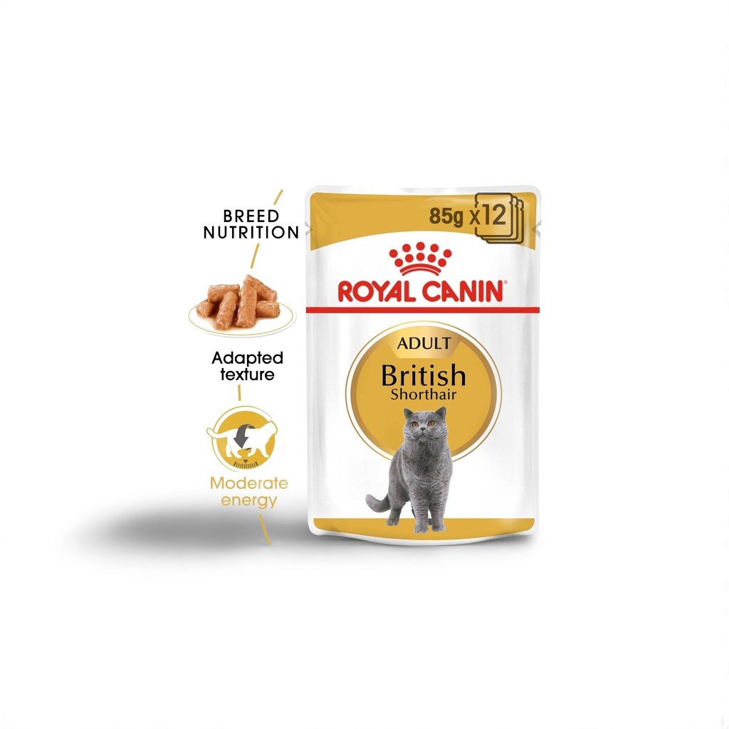 Feline Breed Nutrition British Shorthair (Wet Food – Pouches) 85g