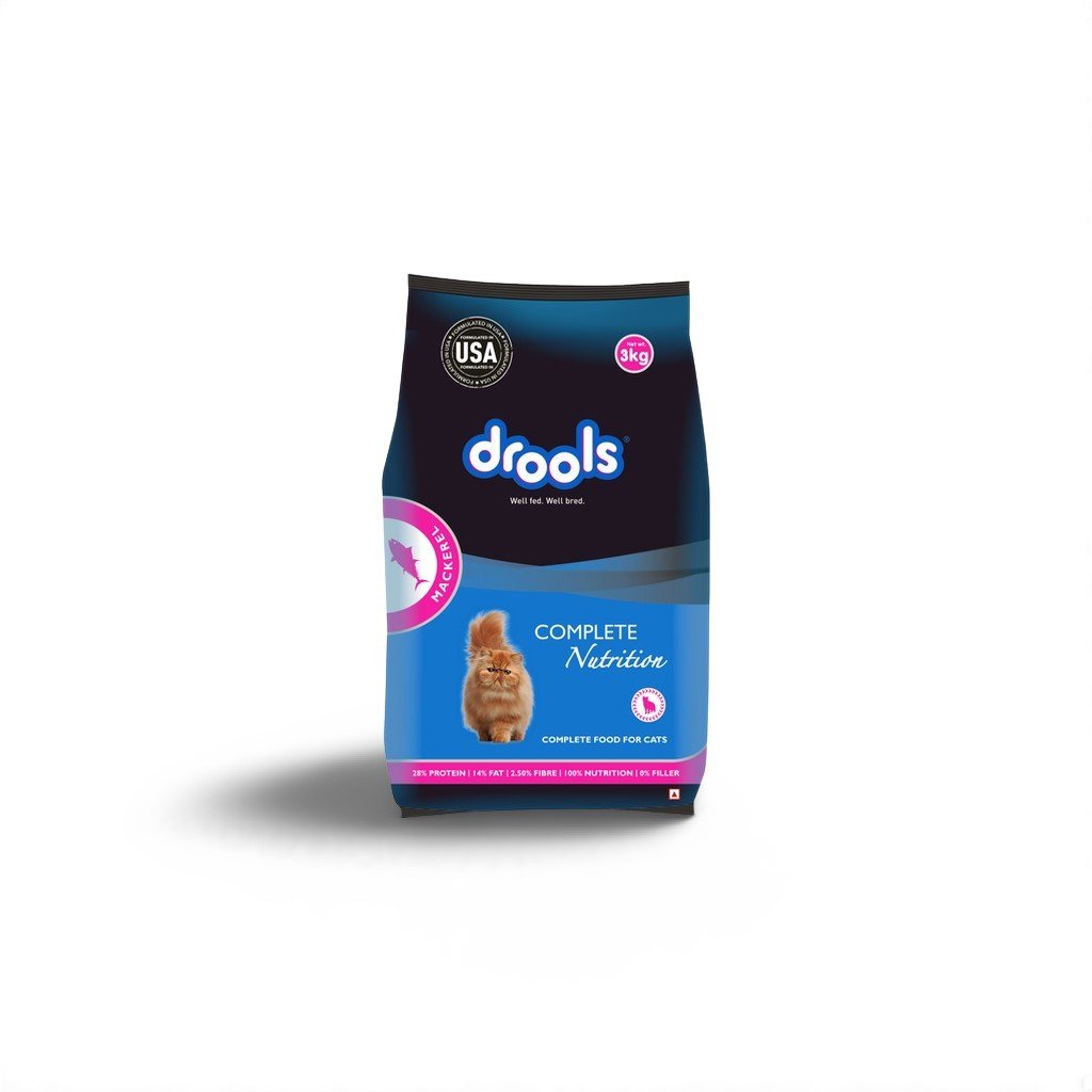 Drools Cat Dry Food  Mackerel 3kg_0