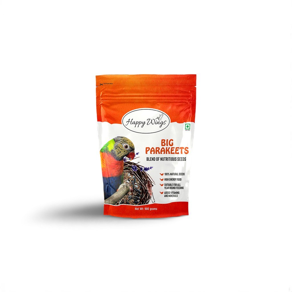 Happy Wings Premium Bird Food for Parakeet 900 GR