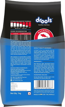 Drools Cat Dry Food – Mackerel 400g