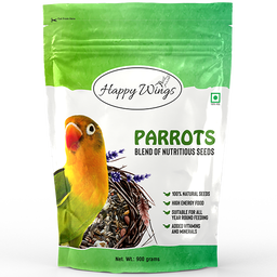 Happy Wings Premium Bird Food for Parrot 900 GR