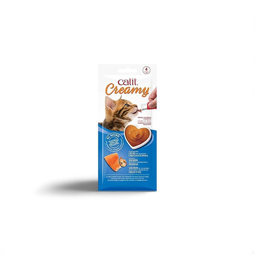 CatIt Creamy Lickable Treats – Salmon & Prawns