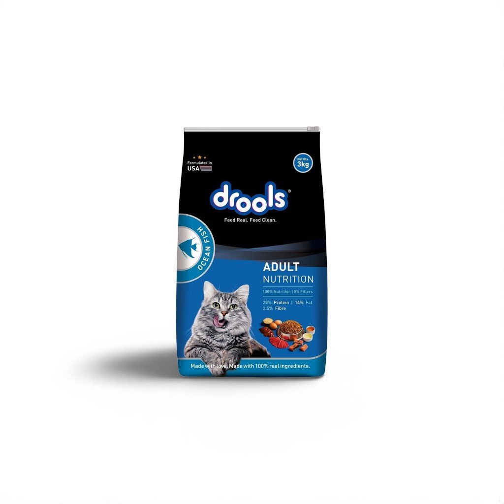 Drools Cat Dry Food  Ocean Fish 3kg_0