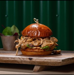 Swiss mushroom burger + frites + boisson 