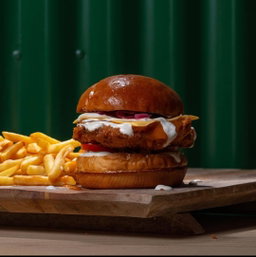 Steak burger + frites + boisson 