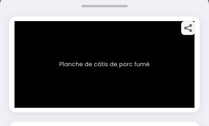 Planche de Cotis de porc fumé