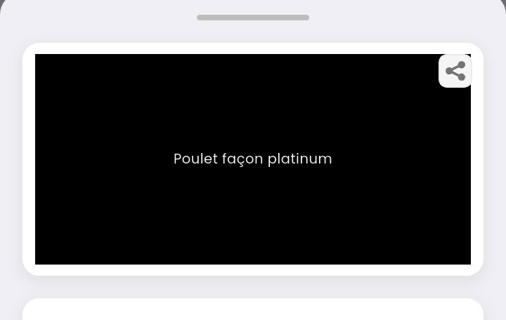 Poulet façon Platinum