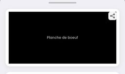 Planche de bœuf 