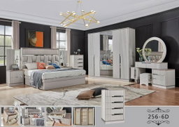 Chambre Complète Moderne Bois & Miroir – ARTICLE N°:VDR_0014