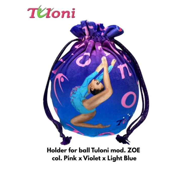 TULONI | Holder for ball Tuloni mod. ZOE - PINK x VIOLET x LIGHT BLUE