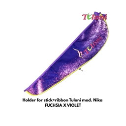 TULONI | Holder for stick+ribbon Tuloni mod. Nika -FUCHSIA x VIOLET
