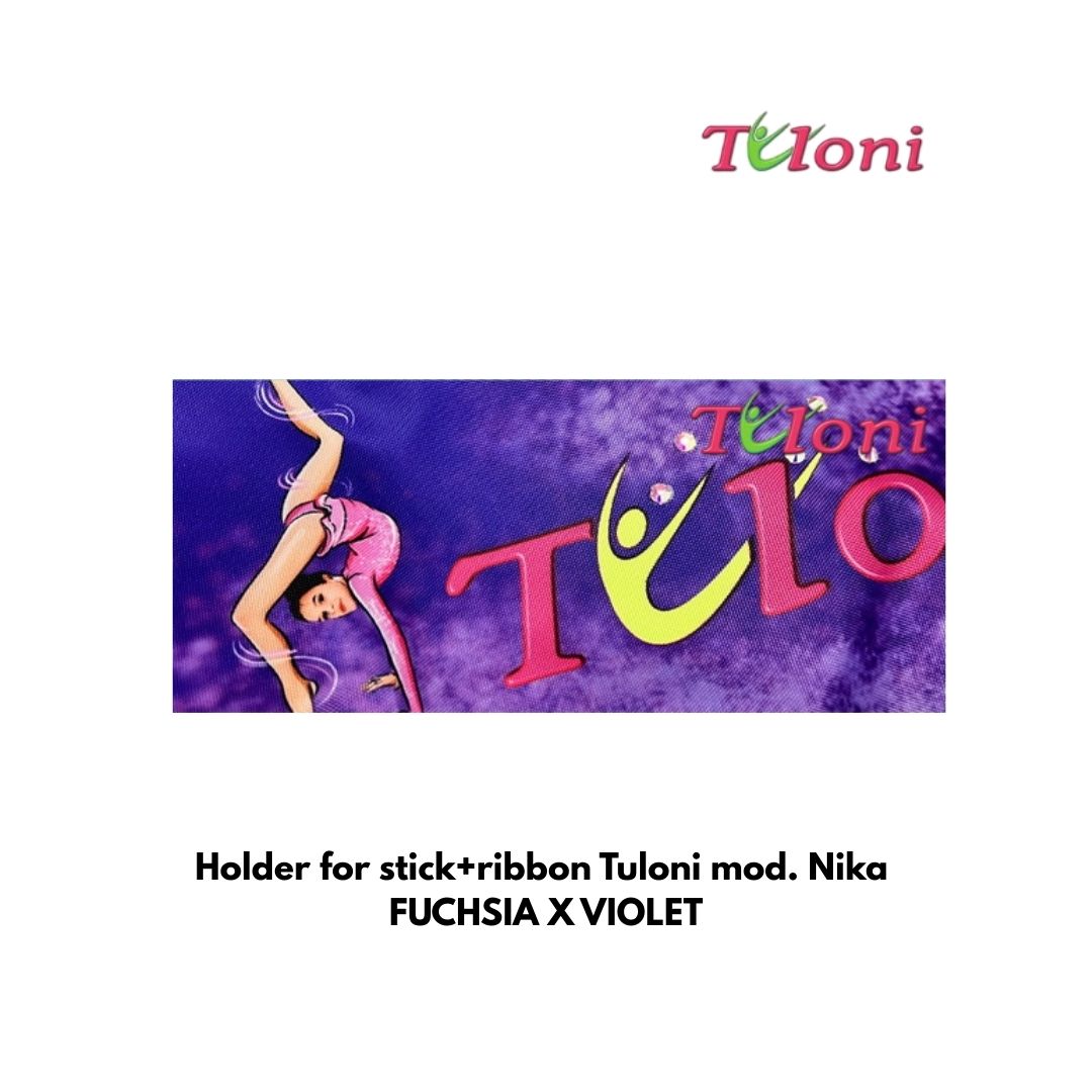 TULONI | Holder for stick+ribbon Tuloni mod. Nika -FUCHSIA x VIOLET_2