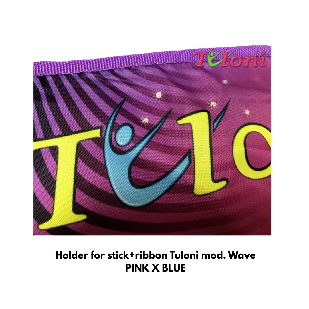 TULONI | Holder for stick+ribbon Tuloni mod. Wave - PINK X BLUE_1