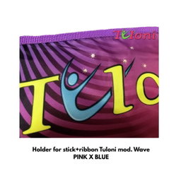 TULONI | Holder for stick+ribbon Tuloni mod. Wave - PINK X BLUE