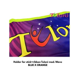 TULONI | Holder for stick+ribbon Tuloni mod. Wave - BLUE x ORANGE