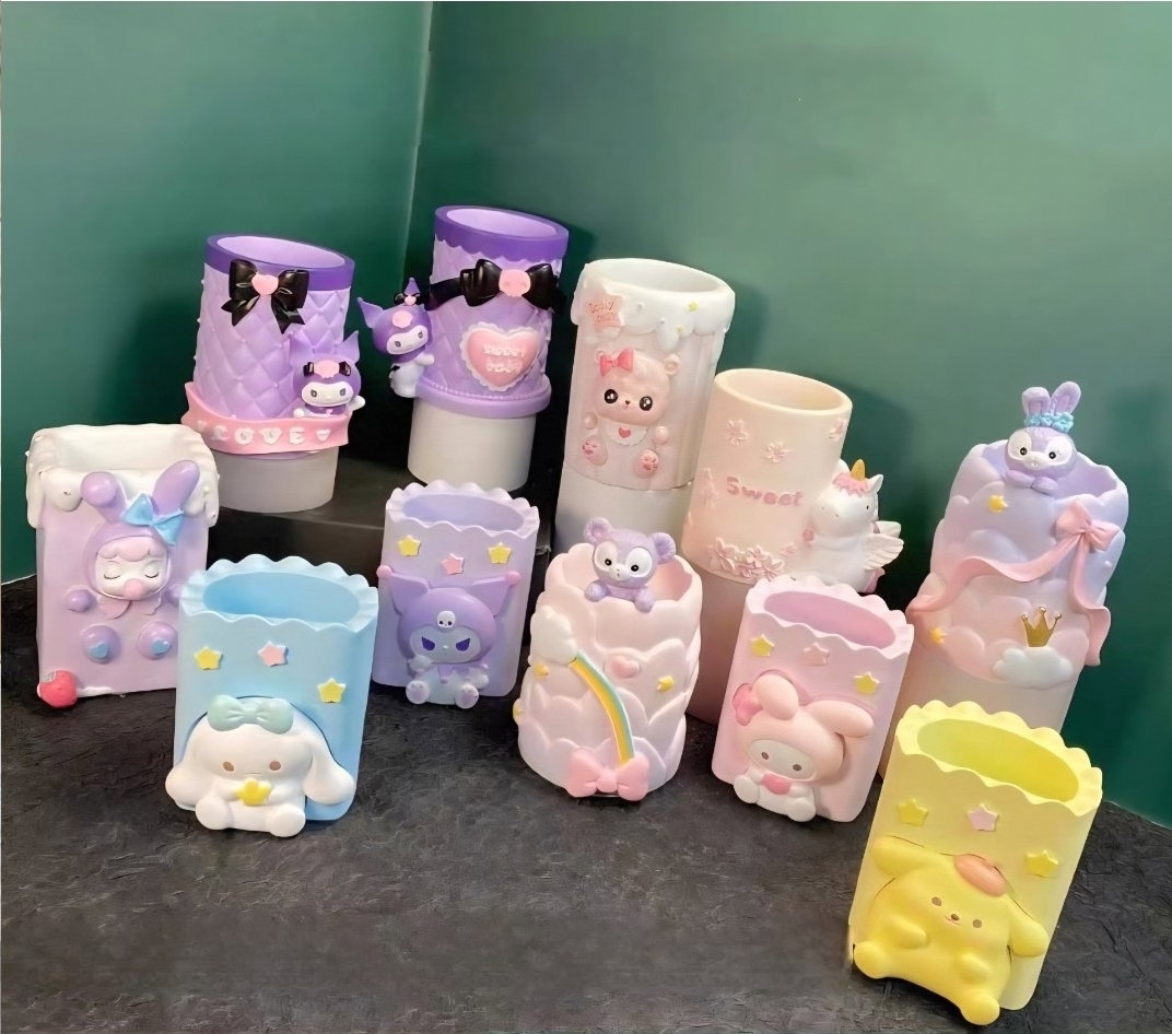 Wholesale Clay Stationary Holder Painting_3