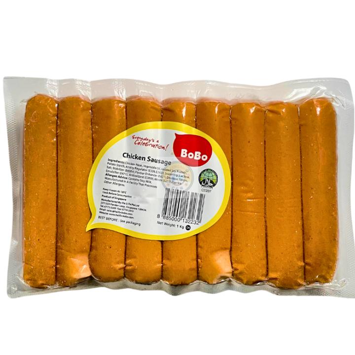 BoBo Chicken Sausage LONG Original/Cheese (Halal)_2