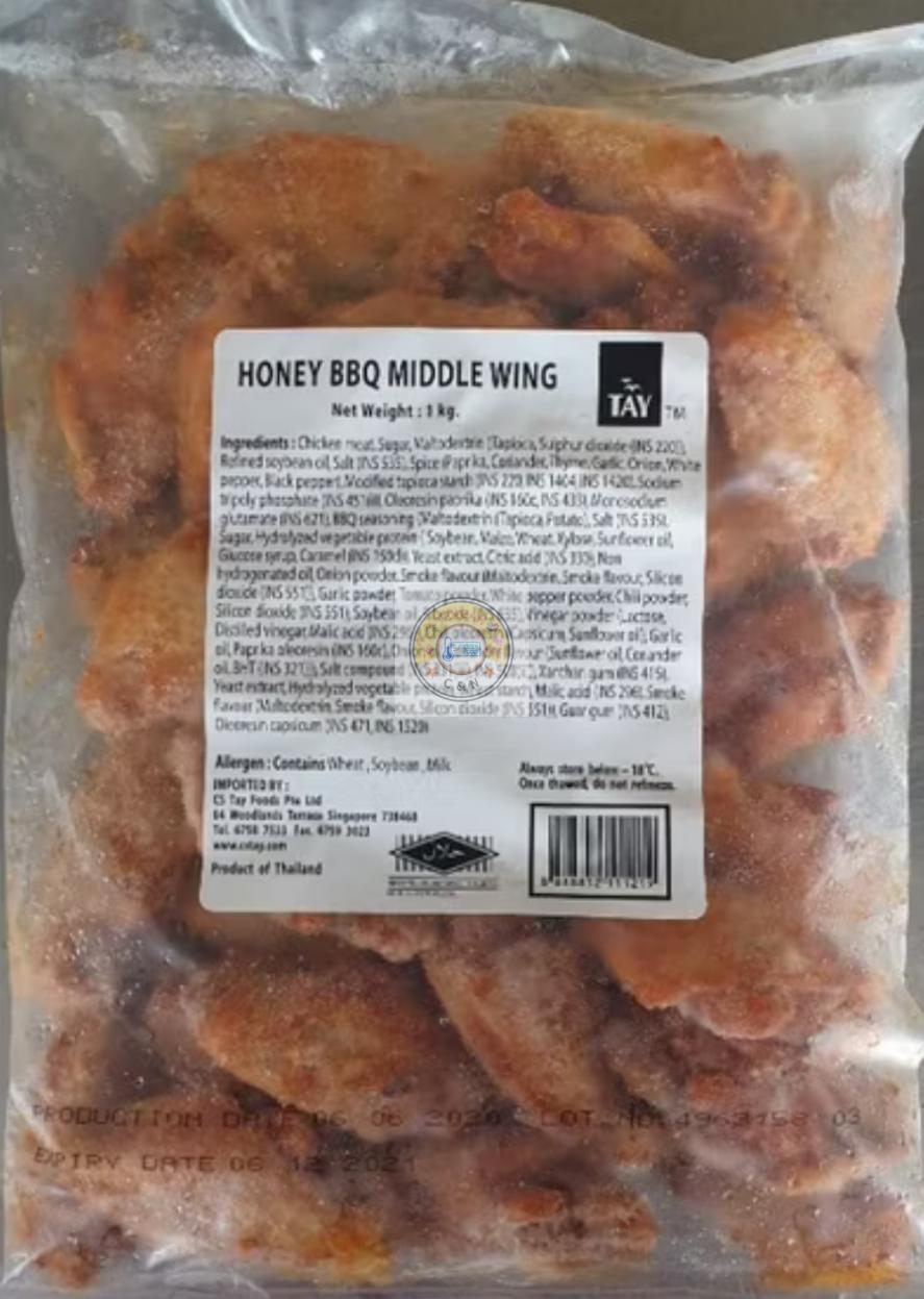 CSTAY Honey BBQ Middle Wing (Halal) _0