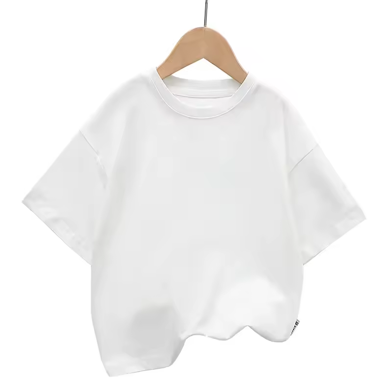 Camiseta de manga curta vintage lavada estilo rua americana, ajuste solto, algodão puro pesado, logotipo personalizável, top casual_1