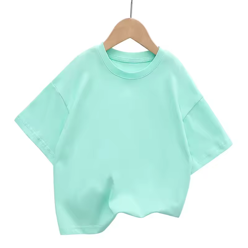 Camiseta de manga curta vintage lavada estilo rua americana, ajuste solto, algodão puro pesado, logotipo personalizável, top casual_2