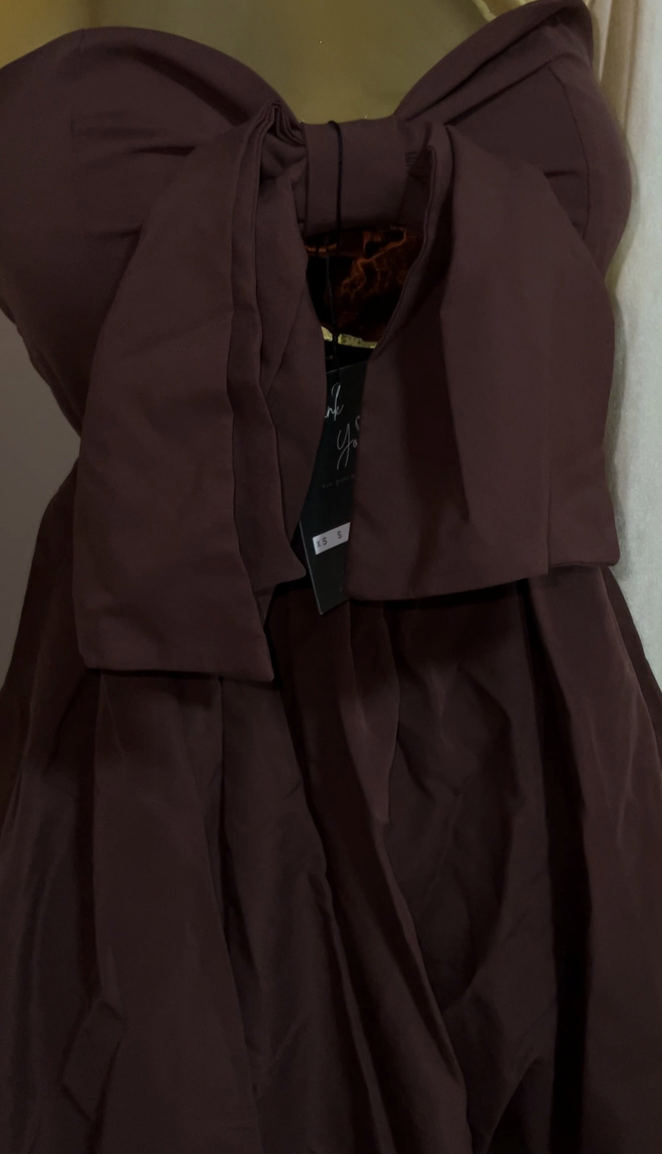 Front Bow Tie Mini Dress_1