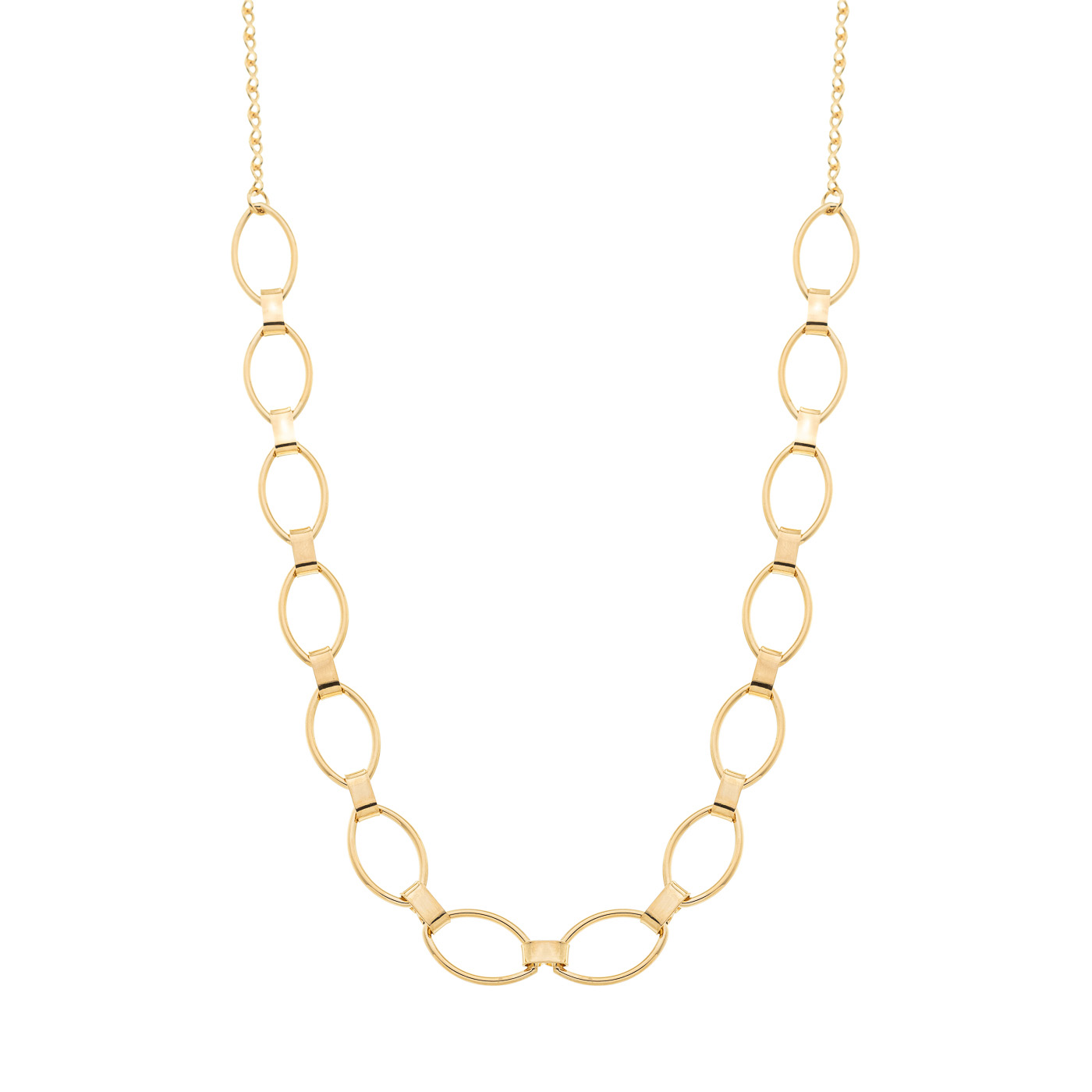 Choker com Navetes Vazados banhada a Ouro 18k_0